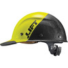 Dax Hard Hats Hard Hat Carbon Fiber Cap Brim 50-50 (Yellow/Black) HDC50C-19HC